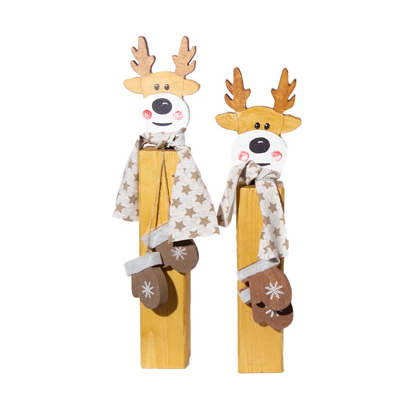 Säule mit Rentierkopf