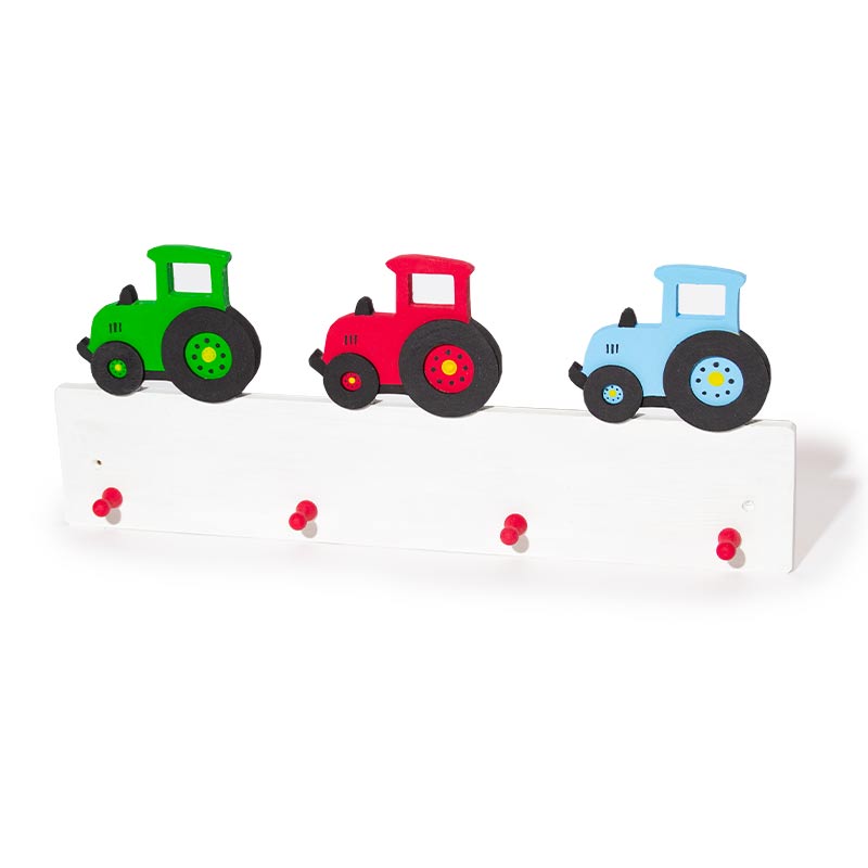 Kleiderhaken mit Traktor