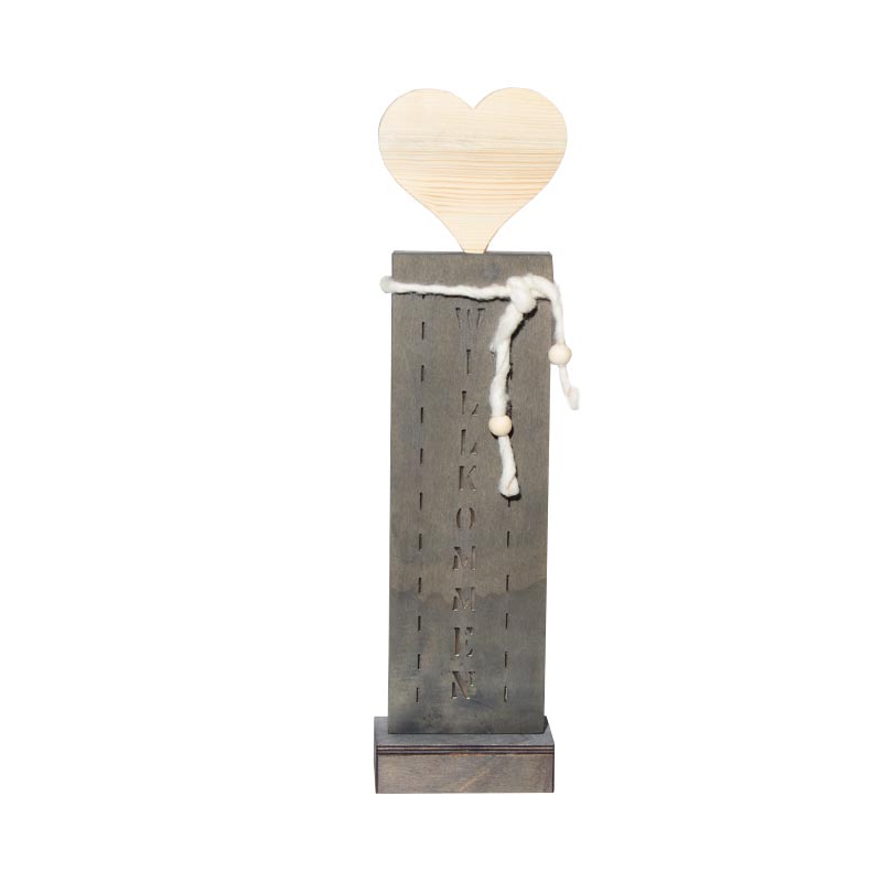 Lichtsäule Willkommen